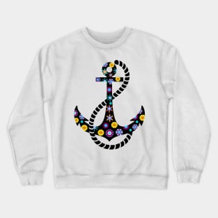 Anchor and flowers Crewneck Sweatshirt